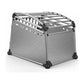 Aluminium Dog Travel Crate 56x65x77cm - Medium Pet Car Transport Cage Kennel Box
