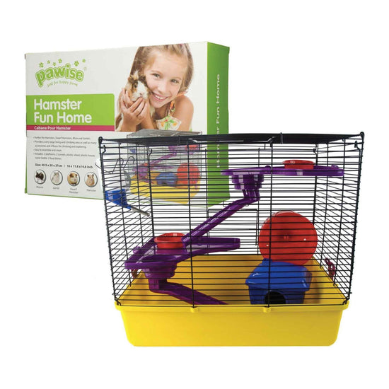 Hamster Fun Home Large Mouse Cage 40.5x30x37cm Pet Mice Rat Play House Enclosure