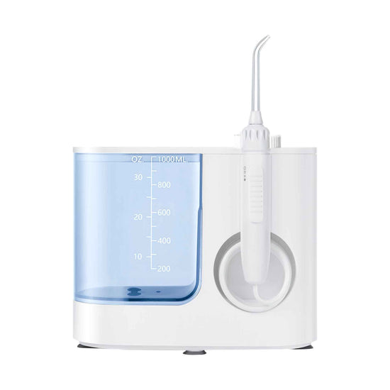 Water Jet Dental Flosser 1000ml White - Electric Oral Pressure Irrigator