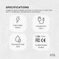 Teeth Water Flosser Rechargeable Cordless Cleaner - Travel Oral Irrigator White