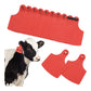 100x Cattle Ear Tags Set - 7.5x10cm XL Red Blank Pig Cow Sheep Livestock Label