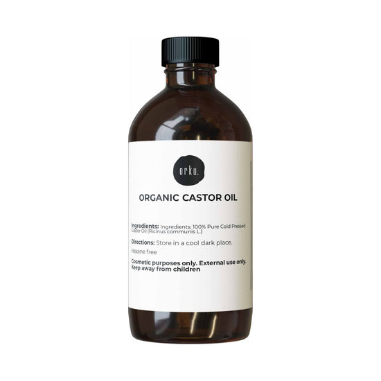 100ml Organic Castor Oil - Hexane Free Cold Pressed Anti Oxidant Skin Hair Care