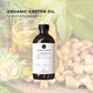 1L Organic Castor Oil - Hexane Free Cold Pressed Anti Oxidant Skin Hair Care