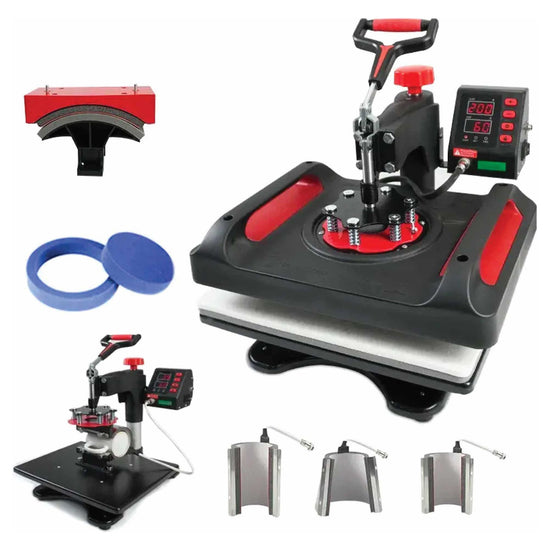 8 in 1 Combo Heat Press - DIY Hobby Craft Logo Transfer HVT Sublimation Printing