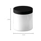 5x 200g Plastic Cosmetic Jar + Lids - Empty White Cream Container