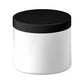 5x 500g Plastic Cosmetic Jar + Lids - Empty White Cream Container