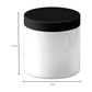 5x 600g Plastic Cosmetic Jar + Lids - Empty White Cream Container