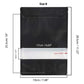 100 Resealable Mylar Stand Up Bags 28.5x19cm - Black Food Packaging Zip Pouch