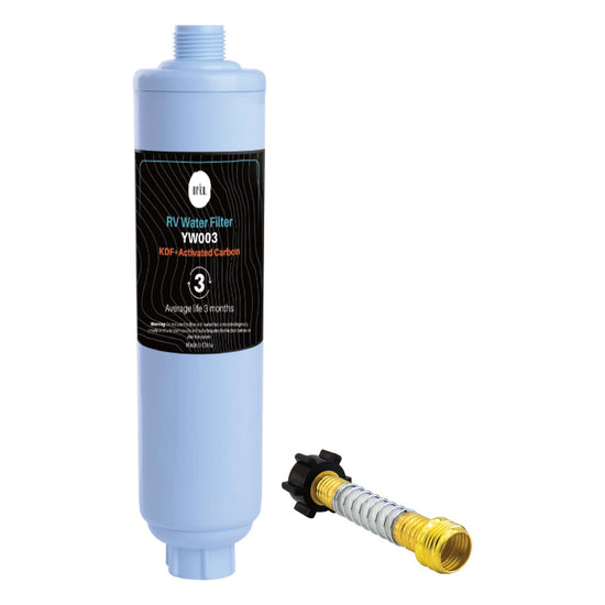 Inline Water Filter - RV Caravan Hose - Activated Carbon KDF Cartridge - YW003