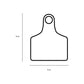 1-100 Cattle Number Ear Tags 5x4cm Set - Small White Pig Goat Livestock Label
