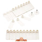 100x Cattle Ear Tags 5x2cm Set - Mini White Blank Pig Goat Livestock Label