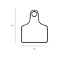 100x Cattle Ear Tags 6x7cm Set - Medium White Blank Cow Sheep Livestock Label