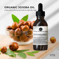 25ml Organic Jojoba Oil - Golden Pure Cold Pressed Seed For Hair Skin Nails