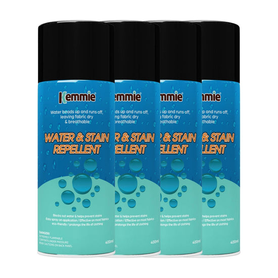 4x 212g Water Proof Stain Repellent - Hydrophobic Protective Spray - Fabrics Hats