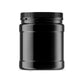 10x 1.5L Wide Mouth Plastic Jars and Lids Black - Empty Protein and Powder Tubs