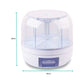 6 Grid Rotating Food Grain Dispenser 3.6L - Compartment Storage Container