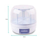 6 Grid Rotating Food Grain Dispenser 7.2L - Large Compartment Storage Container