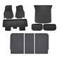 Social Hike 9x Floor Mats Compatible with Tesla 2021-2023 Y Model Electric Car