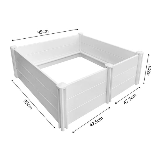 Dog Whelping Box 0.95m x 0.95m x 0.48m - Puppy Birthing PVC Pen