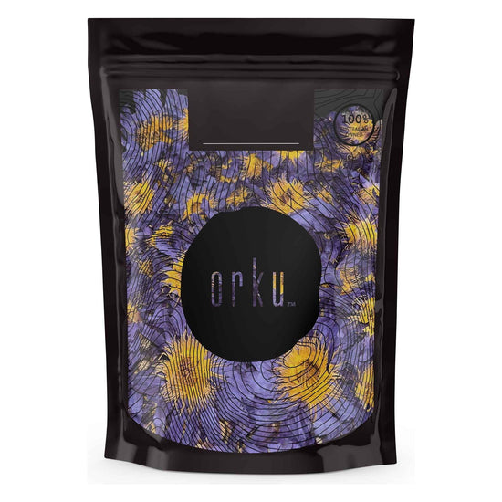 Orku 100g Dried Blue Lotus Flowers - Whole Open Lily Nymphaea Caerulea