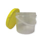 Bulk 10 x 0.8L Honey Bucket with Lid - 1Kg Clear Tamper Proof Plastic Tub