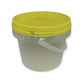 Bulk 10 x 0.8L Honey Bucket with Lid - 1Kg Clear Tamper Proof Plastic Tub