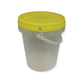 Bulk 10 x 1.2L Honey Bucket with Lid - 1.5Kg Clear Tamper Proof Plastic Tub