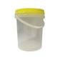 Bulk 10 x 1.2L Honey Bucket with Lid - 1.5Kg Clear Tamper Proof Plastic Tub