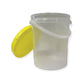 Bulk 10 x 1.2L Honey Bucket with Lid - 1.5Kg Clear Tamper Proof Plastic Tub