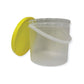 Bulk 10 x 2.2L Honey Bucket with Lid - 3Kg Clear Tamper Proof Plastic Tub