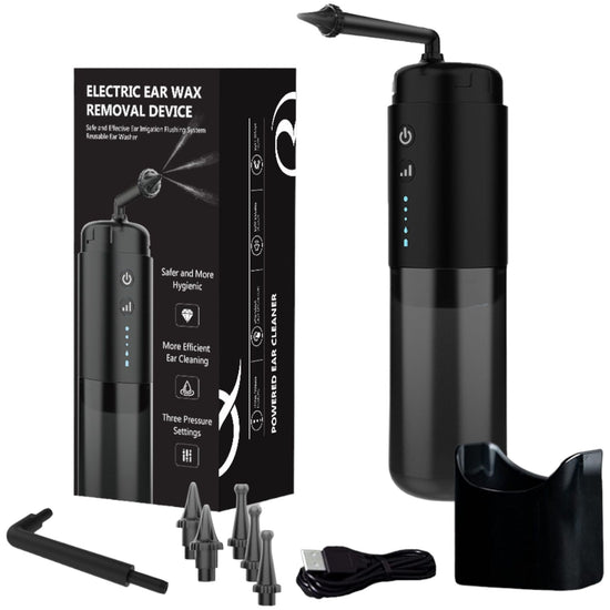 Electric Ear Wax Removal Cleaner - Portable Rechargeable Irrigator