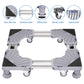 Adjustable Appliance Base Stand - Lock Wheel Trolley For Washing Machine Fridge