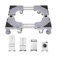 Adjustable Appliance Base Stand - Lock Wheel Trolley For Washing Machine Fridge