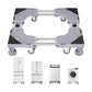 Adjustable Appliance Base Stand - Lock Wheel Trolley For Washing Machine Fridge