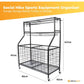 Social Hike Storage Organiser Trolley on Wheels - Garage Sports Equipment Basket