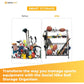Social Hike Storage Organiser Trolley on Wheels - Garage Sports Equipment Basket