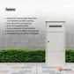 Parcel Delivery Drop Box Mailbox - Secure Home Package Locker 38x38x90cm White
