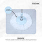 Kitchee Spin Mop & Bucket Set – Microfibre Pad, Telescopic Handle, 10L Capacity