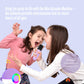 Mini Karaoke Machine - 2x Wireless Microphones Portable Bluetooth Speaker Purple