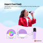 Mini Karaoke Machine - 2x Wireless Microphones Portable Bluetooth Speaker Purple