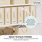 4x Kitchee Foldable Bed Sheet Storage Box – Linen & Closet Organiser Beige