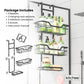 Kitchee 3 Tier Shower Caddy Over Door Bathroom Hanging Shelf Storage Rack Black