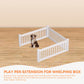 Rooster Farms PVC Dog Play Pen Extension for Whelping Box - 95cm x 95cm x 48cm