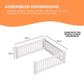 Rooster Farms PVC Dog Play Pen Extension for Whelping Box - 95cm x 95cm x 48cm