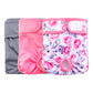 Rooster Farms Female Dog Diapers Small 3Pk - Washable Reusable Nappies Hook/Loop