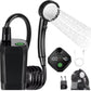 Social Hike Portable Camping Shower Kit - 6000MAh Outdoor Rechargeable Pump LED
