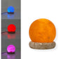 USB Colour Changing Salt Himalayan Lamp - Ball Sphere Shape Pink Rock LED Light