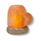 USB Colour Changing Salt Himalayan Lamp - Heart Love Shape Pink Rock LED Light