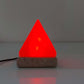 USB Colour Changing Salt Himalayan Lamp - Pyramid Shape Pink Rock LED Light