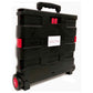 Foldable Shopping Cart - Portable Collapsible Wheeled Folding Trolley Crate